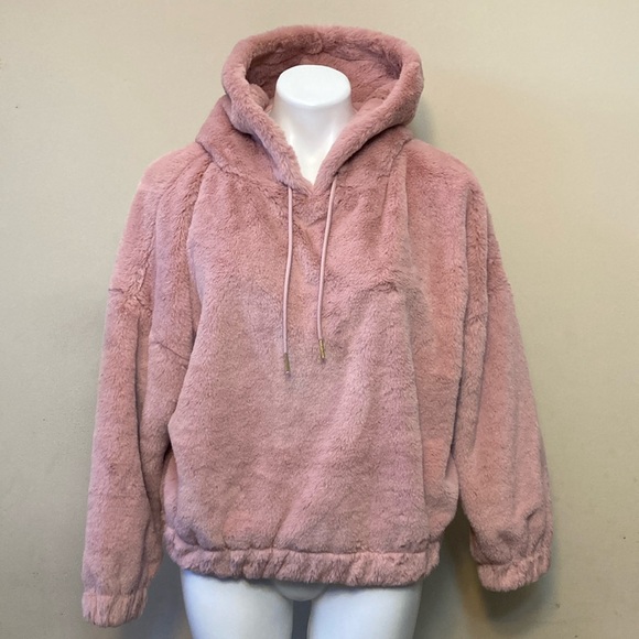 NWT💙 Express Super Soft Fuzzy Hoodie - Picture 2 of 14